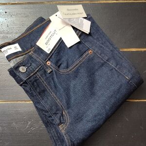Abercrombie & Fitch Dark Blue Boot Cut Jeans